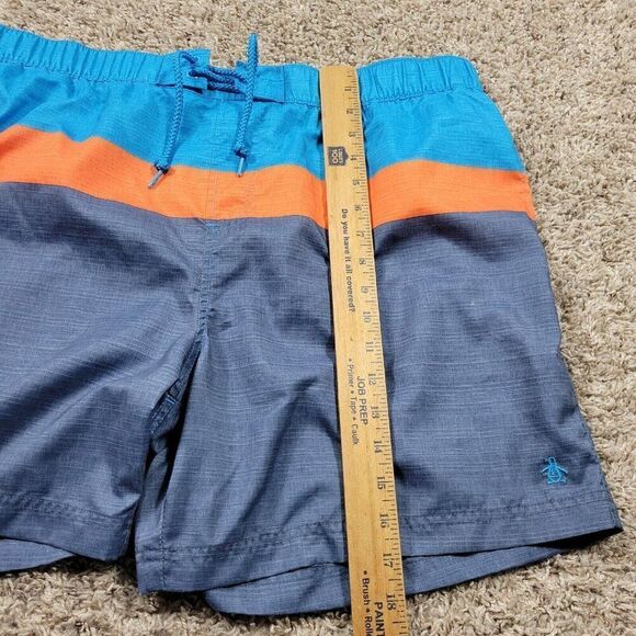 Penguin by Munsingwear Swim Trunks Mens 2XL Colorful Striped Mesh lined - Picture 5 of 8